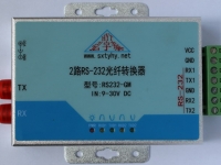 工業級 2路RS232 轉光纖轉換器 收發器 單模雙纖 FC圓口 600W防雷